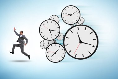 İş adamıyla zaman baskısı yönetimi kavramı