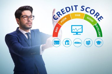 Kredi notu kavramında iş adamı