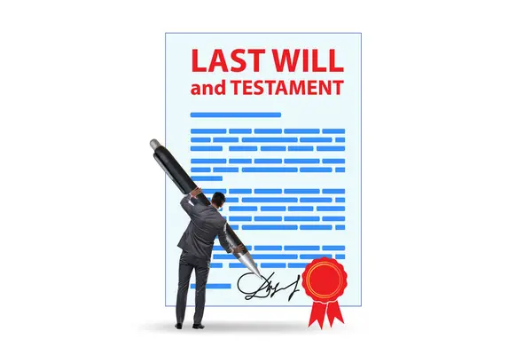 stock image Last will and testament as legal concept