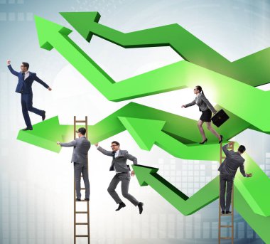 İş dünyası konseptinde iş adamı