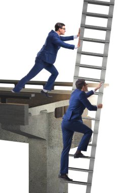 İş adamlarıyla etik olmayan rekabet konsepti