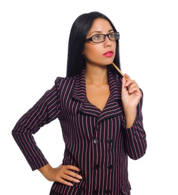 Beyaz tenli güzel Latin kadın.