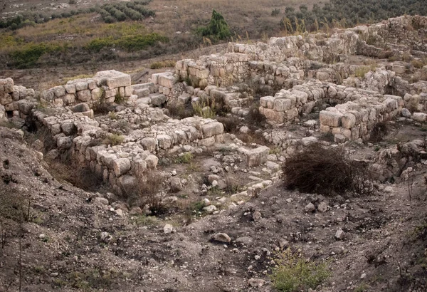 Solomonic Gate Iron Age City Gate Tel Gezer Panoramic View — Stock Photo, Image