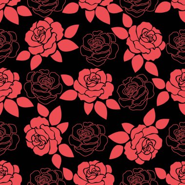 Kusursuz yapraklar ve çiçekler. Dekoratif ambalaj ve moda baskısı için..