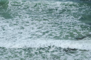 Aqua deniz suyu yüzeyinin arka plan çekimi.