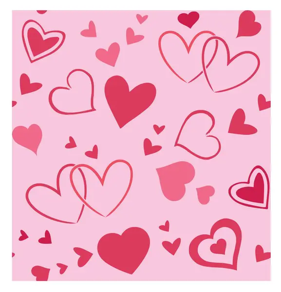 Сучасний Серцевий Візерунок День Святого Валентина Модного Друку Шпалер Упаковки — стоковий вектор