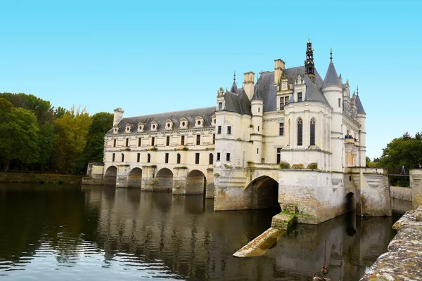 Chenonceau Slott Loire Dalen — Stockfoto