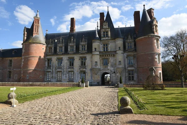 Chteau Maintenon Μεγαλοπρεπές Κάστρο Στη Γαλλία Φωτογραφία Αρχείου