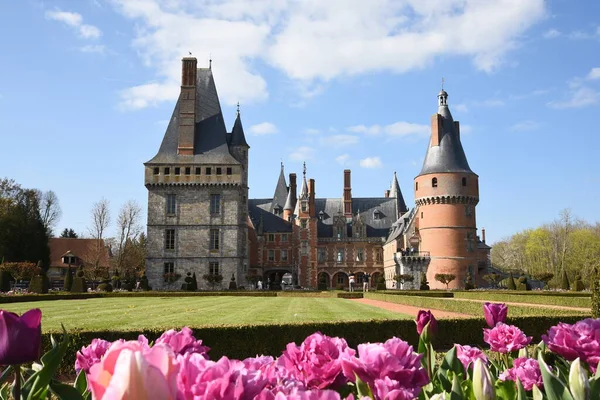 Chteau Maintenon Μεγαλοπρεπές Κάστρο Στη Γαλλία Royalty Free Φωτογραφίες Αρχείου