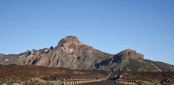 Δρόμος Προς Ηφαίστειο Teide Στην Τενερίφη Καναρίνια Νησιά Ισπανία — Φωτογραφία Αρχείου