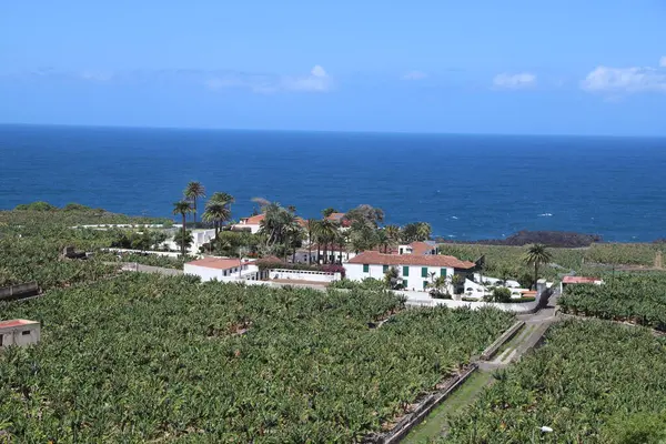 Vista Dell Isola Tenerife Con Paesaggi Incredibili Architettura Locale Immagine Stock