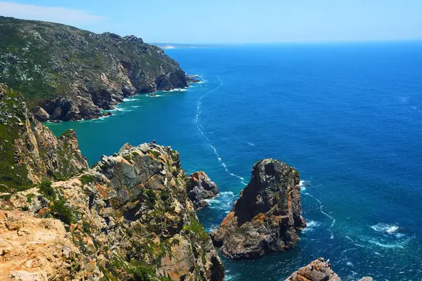 stock image Coastline of Cabo de Roca in Portugal