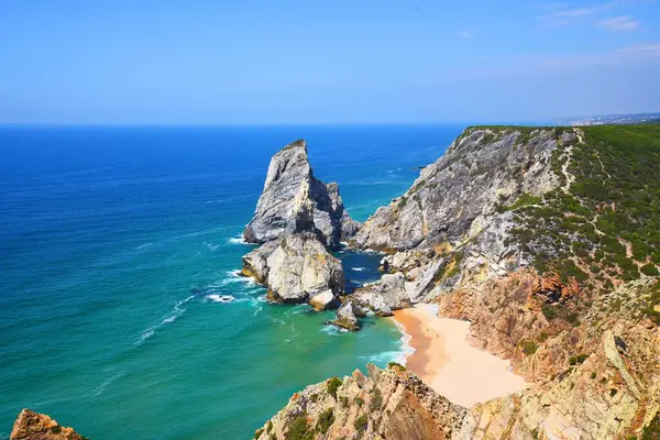 stock image Ursa Beach. Coastline of Cabo de Roca in Portugal.