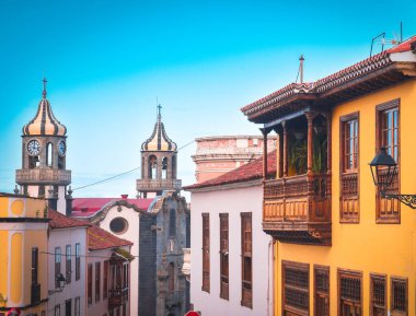 La Orotava 'daki kilise Tenerife, Kanarya Adaları, İspanya.