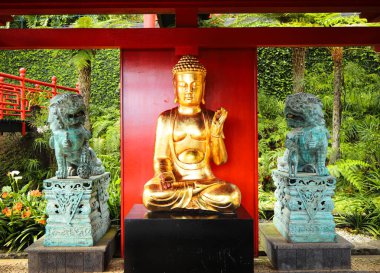 Buda, Jardim Monte Sarayı, Funchal, Madeira, Portekiz.
