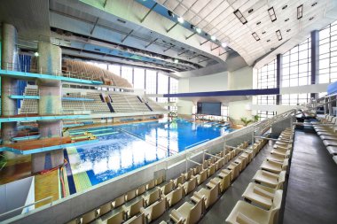 Sportif kompleks olimpiyatlarda büyük havuz