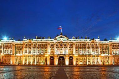 Palace Meydanı, Hermitage Müzesi. Saint-Petersburg, Rusya