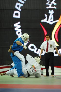 MOSCOW - 19 Şubat 2011 'de Rusya' nın başkenti Moskova 'da düzenlenen 2011 Dünya Kupası 2011 KUDO' ya bir avcı uçağı daha gönderdi. Savaşçılar Sri Lanka 'dan Alentuge ve Rusya' dan Kolyan..