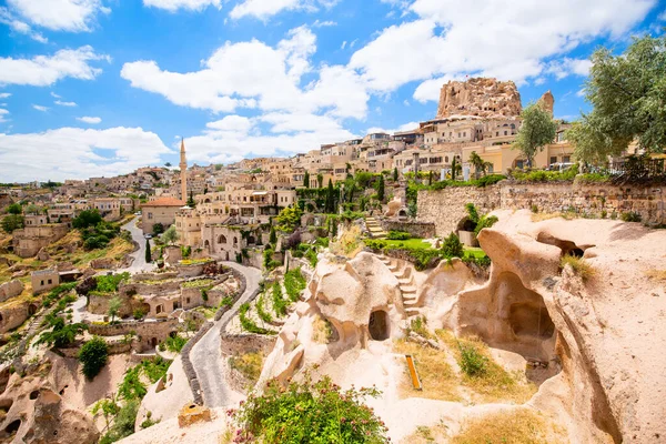 Amazing Landscape View Uchisar Town Cappadocia Turkey — Stock Photo, Image