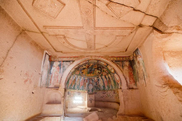 Iglesia Cruz Cueva Valle Las Rosas Capadocia Turquía Del Siglo — Foto de Stock