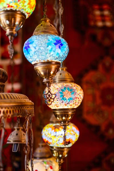 Lanternes Turques Colorées Traditionnelles — Photo