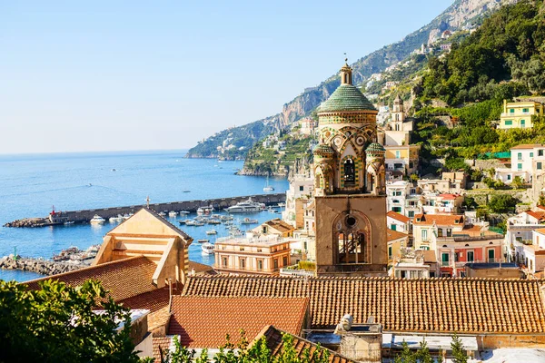 Vue Imprenable Sur Ville Amalfi Italie — Photo