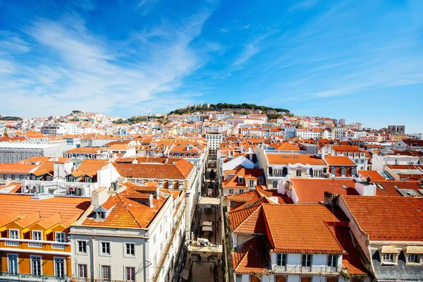 Rode Daken Van Lissabon Alfama Portugal — Stockfoto