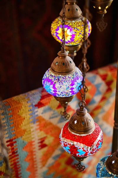 Lanternas Turcas Coloridas Tradicionais — Fotografia de Stock