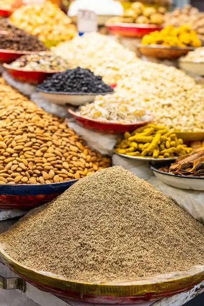 Seeds Nuts Chandni Chowk Spice Market Old Delhi India — Stock Photo, Image