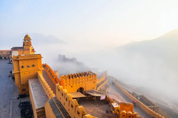 Amer Fort Jaipur Índia Atração Turística Primária Patrimônio Mundial Unesco — Fotografia de Stock