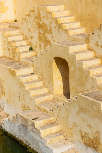 Arquitectura Escaleras Antiguo Stepwell Jaipur India Imagen De Stock
