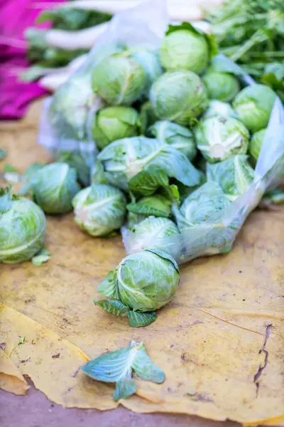 Frisches Bio Gemüse Auf Dem Outdoor Markt Jaipur Indien Stockfoto