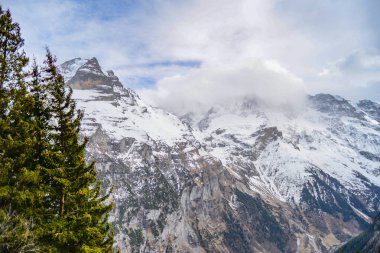 Murren 'deki Alpler, Lauterbrunnen, İsviçre 