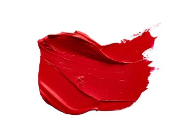Kırmızı ruj ya da akrilik boya lekesi. Enerjik ve doygun renk, şık ve dinamik görüntü. Görüntü kozmetik şirketlerinde, moda dergilerinde ve sanat projelerinde kullanıma uygun..