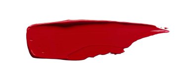 Kırmızı ruj ya da akrilik boya lekesi. Enerjik ve doygun renk, şık ve dinamik görüntü. Görüntü kozmetik şirketlerinde, moda dergilerinde ve sanat projelerinde kullanıma uygun..