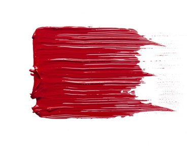 Kırmızı ruj ya da akrilik boya lekesi. Enerjik ve doygun renk, şık ve dinamik görüntü. Görüntü kozmetik şirketlerinde, moda dergilerinde ve sanat projelerinde kullanıma uygun..