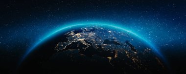 Planet Earth - Mediterranean. Elements of this image furnished by NASA. 3d rendering