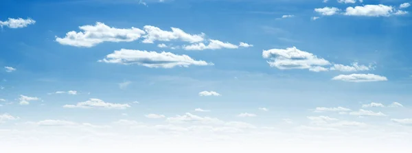 Blauwe Lucht Wolken Zomer Lucht Achtergrond — Stockfoto