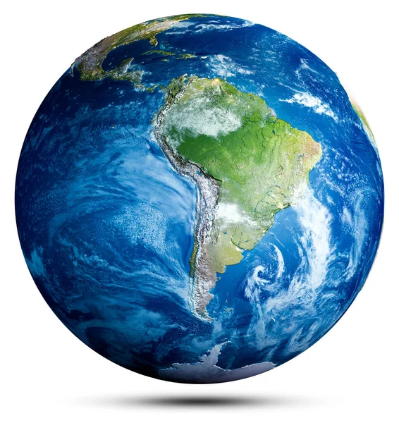Earth Globe World Map Elements Image Furnished Nasa Rendering — Fotografia de Stock