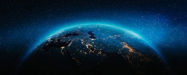 Planet Earth - Middle East. Elements of this image furnished by NASA. 3d rendering