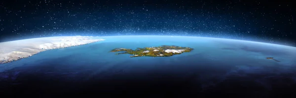 Islandia Północny Atlantyk Krajobraz Kosmosu Elementy Tego Obrazu Dostarczone Przez — Zdjęcie stockowe