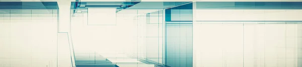 Blaues Glas Zeitgenössischen Horizontalen Hintergrund Darstellung — Stockfoto
