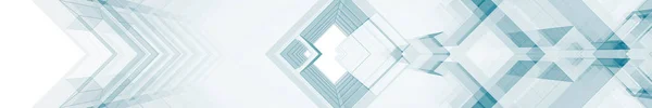 Konzept Futuristische Architektur Würfel Und Linien Darstellung — Stockfoto