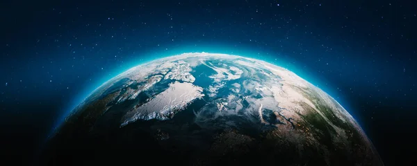 Dünya Gezegeni Haritası Görüntünün Elementleri Nasa Tarafından Döşenmiştir Oluşturma — Stok fotoğraf