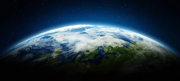Pohjois Eurooppa Planeetta Maa Elementit Tämän Kuvan Kalustettu Nasa Renderointi — kuvapankkivalokuva