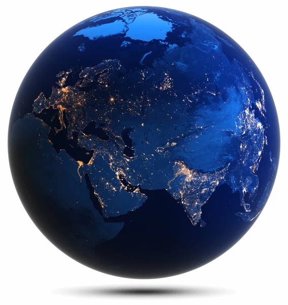 Planeet Aarde Wereldbol Geïsoleerd Elementen Van Dit Beeld Geleverd Door — Stockfoto
