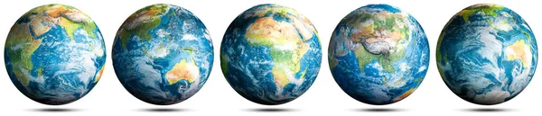 Erde Weltkarte Gesetzt Elemente Dieses Bildes Stammen Von Der Nasa — Stockfoto
