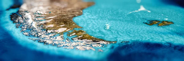 Patagonia Argentina Sudamérica Elementos Esta Imagen Proporcionados Por Nasa Renderizado — Foto de Stock