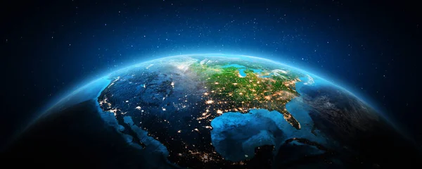 Сполучені Штати Космосу Елементи Цього Зображенні Мебльовані Наса Рендерінг — стокове фото