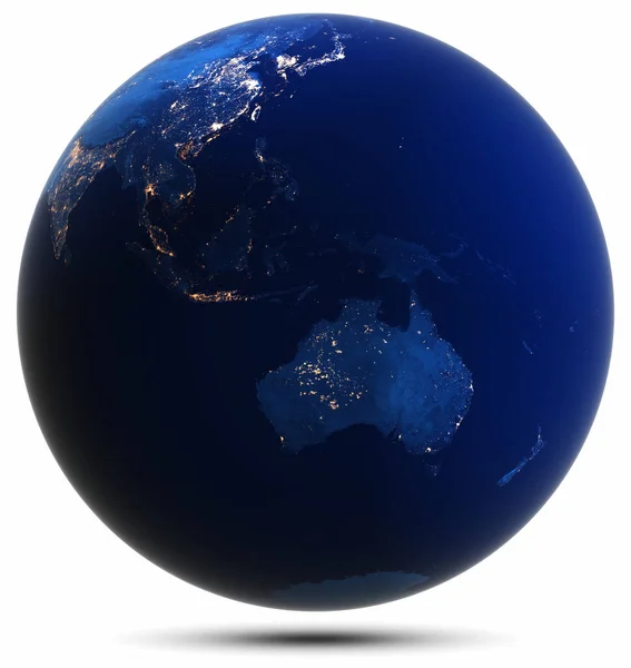 Planète Terre Globe Isolé Éléments Cette Image Fournis Par Nasa — Photo